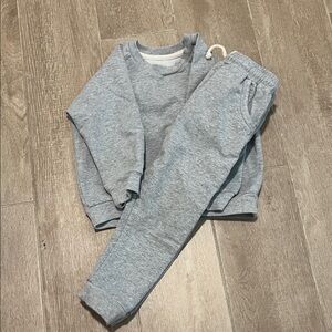 Gray Kids Sweatpants and Sweatshirt Set